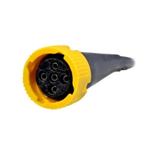 Mufa tip baioneta 5 PIN galbena