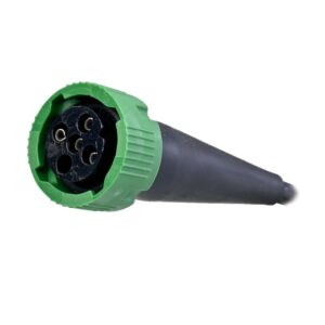 Mufa tip baioneta 5 PIN verde