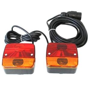 Set 2 lampi remorca, cu cablu si prindere magnetica