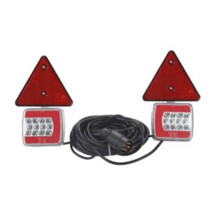 Set 2 lampi remorca cu LED, cablu si prindere magnetica