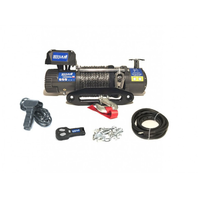 Troliu HusarWinch 10000lbs / 4536 kgs cablu sintetic - imagine 3