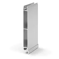 Profil aluminiu anodizat 2500 mm, T5 inferior