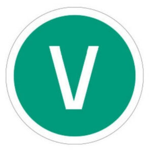 Autocolant, „EURO V”, 220 mm