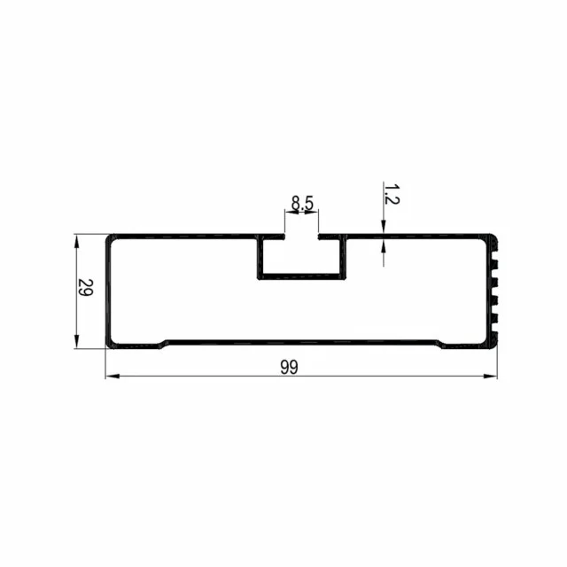 Bara aluminiu pentru parabiciclisti, 335 cm - imagine 2