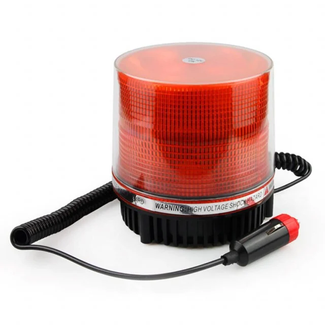 Girofar stroboscopic cu magnet, 12v