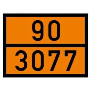Placa ADR aluminiu - 90/3077