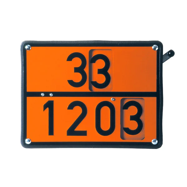 Placa ADR aluminiu - Diesel si Benzina (cu maneta) - convertibil 30/1202 - 33/1203