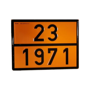 Placa ADR aluminiu - GAZ NATURAL/METAN