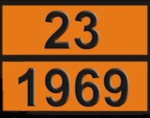 Placa ADR aluminiu - Izobutan