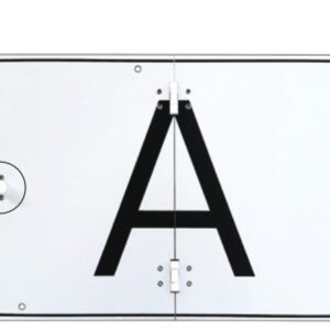 Placa aluminiu litera ,, A " - PLIABILA