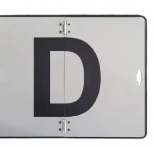 Placa litera ,, D " - PLIABILA