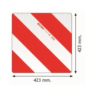 Placuta gabarit reflectorizanta dreapta, 42,3x42,3 BICMA