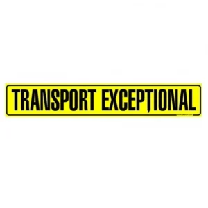 Autocolant, ,,TRANSPORT EXCEPTIONAL", 1200X250mm