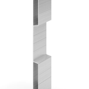 Profil subtire din aluminiu, 400 × 25 x 6600 mm