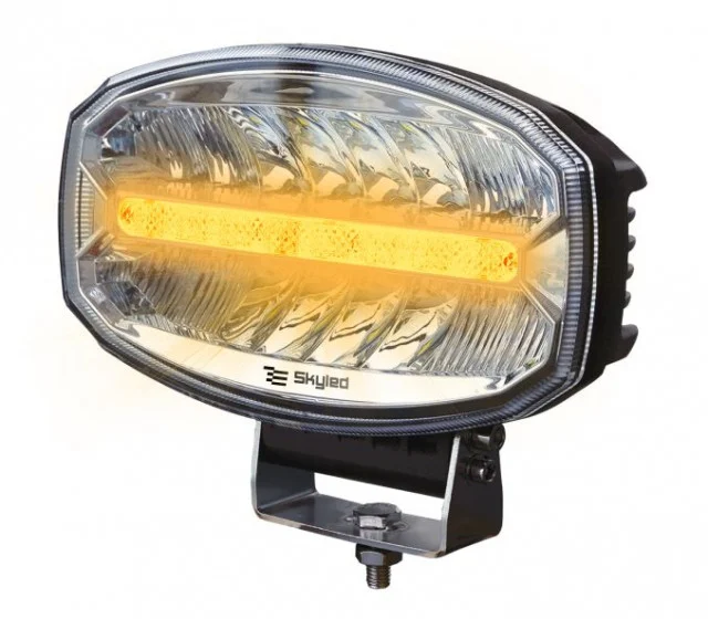 Proiector FULL LED Spot, SKYLED Jumbo Draco DRL 80W, cu pozitie alb/portocaliu - imagine 3