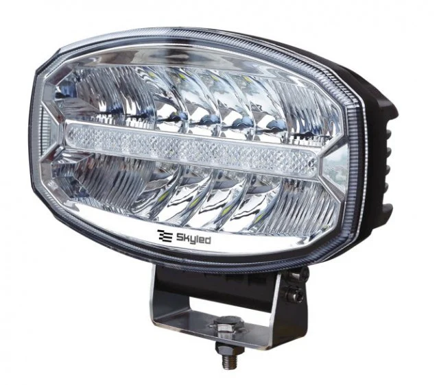 Proiector FULL LED Spot, SKYLED Jumbo Draco DRL 80W, cu pozitie alb/portocaliu