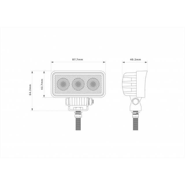 Proiector LED dreptunghiular 9W - imagine 2