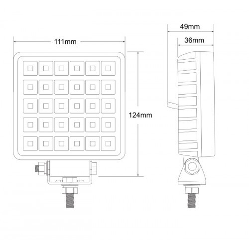 Proiector LED 30W, cu intrerupator - imagine 2