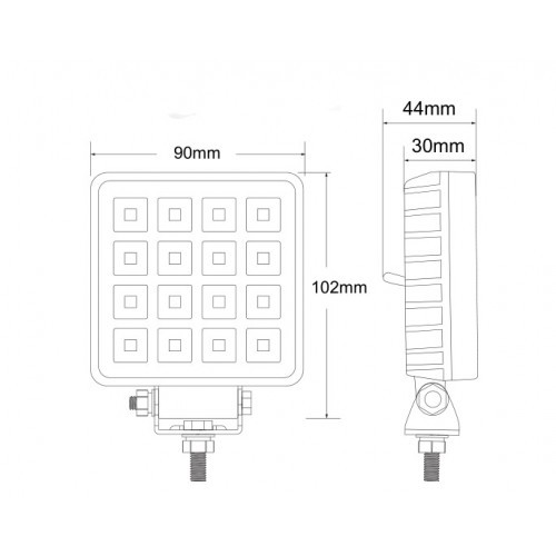 Proiector LED 48W, cu intrerupator - imagine 3