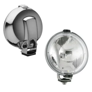 Proiector cromat cu Angel Eyes LED,sticla clara 12V
