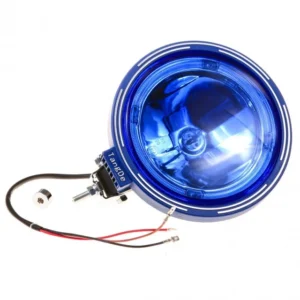 Proiector cu Angel Eyes LED, sticla albastra, 24V