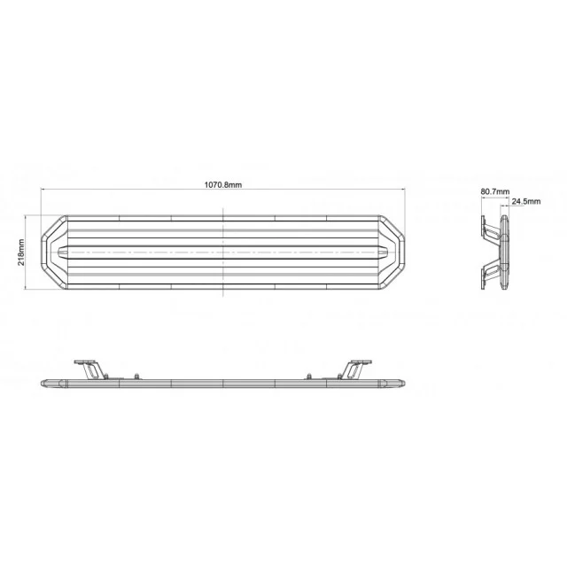 Rampa avertizare LED, 1071mm R10 R65 - imagine 4