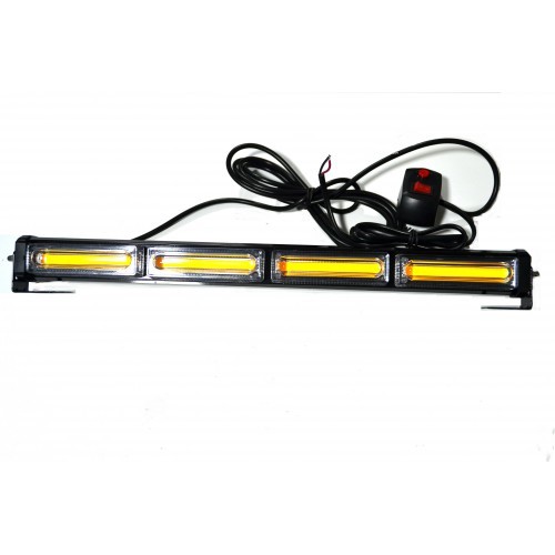 Rampa avertizare luminoasa, 4 Led-uri COB 12V/24V