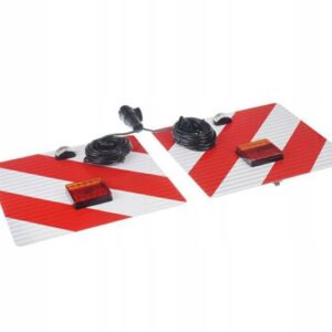 Set 2 placute gabarit, cu lampi stop, 42,3 x 42,3