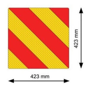 Set autocolante reflectorizante, rosu/galben 42.3 x 42.3