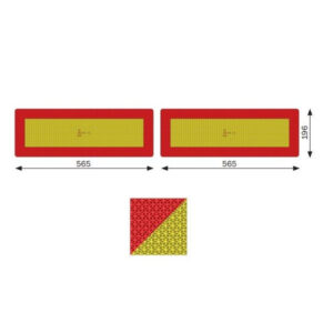 Set placute reflectorizante pentru remorca, Premium