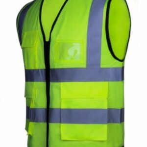 Vesta reflectorizanta de semnalizare cu buzunare
