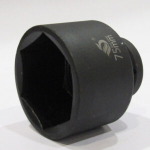Cheie tubulara impact lunga hexagonala 75 mm