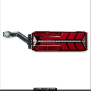 Lampa stg. spate LED, 24V, cu lampa corn (1mufa/7pini + 4mufe/2pini)